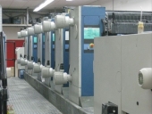 Used KBA RAPIDA 105-6 SW PWHA offset printing machine, 6 colour on paper or board