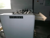 Used Converted KOLBUS slitter - length cutter with sheeter