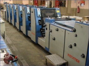 Business Form Printing Machine ROTATEK RK 200, 6 colour